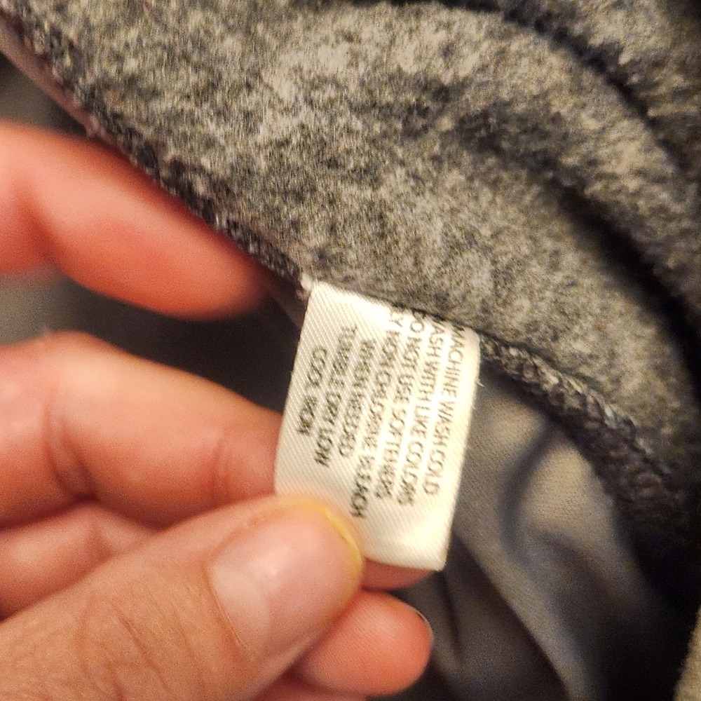 US Polo Assn Mens 4XL Grey Marl Full Zip Sweater Jacket Mock Neck Red Pony Logo - Picture 5 of 9